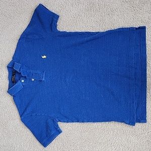 Polo Ralph Lauren Blue Polo Yellow Logo. Small